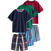Next Nattøj navy / smaragd / burgunder / hvid