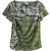 Next Bluse lysebeige / lysegrå / grøn