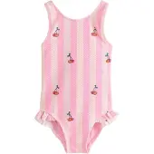 Next Badedragt beige / lys pink / rød