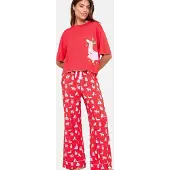 Lipsy Pyjamas pastelpink / rød / hvid