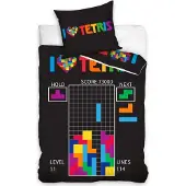 MCU Tetris Gamer Sengetøj - 100 procent bomuld