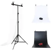 Puluz Fotostudie-baggrundsstøtte 70x200cm + baggrunde 2 stk DCA0976