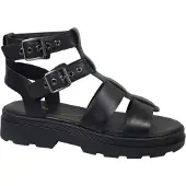Clarks Dame Orinoco 3 Cove Sandaler Black Leather