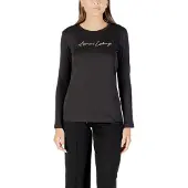 Armani Exchange A|X Armani Exchangetil kvinder. XW001456AF10356MC021 T-shirt Marca sort (S), Casual, Bomuld, Lange ærmer