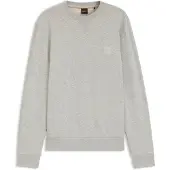 BOSS BOSStil mænd. 50509323 Westart-sweatshirt i lysegrå (S), Casual, Bomuld