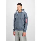 Alpha industries Sweatshirt 'Alpha' blue denim