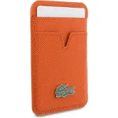 Lacoste Iconic Petit Pique magnetisk kortholder - MagSafe-kompatibel - Orange