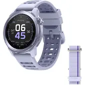 Mibro GS Active2 - Smart ur med rem - flydende silikone - håndledsstørrelse: op til 265 mm - display 1.32 - Bluetooth, NFC - 51.7 g - lyselilla