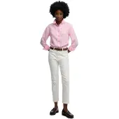 Superdry Superdrytil kvinder. W4010587A Premium Slim skjorte pink (XS), Casual, Linned, Lange ærmer