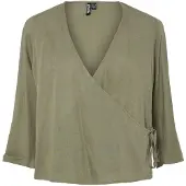 Pieces Bluse 'PCPia' oliven