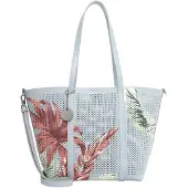 Tamaris Shopper 'Kendra' pastelblå / rustrød / hvid