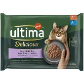 Affinity Ultima Økonomipakke: 96 x 85 g Ultima Cat Sterilized - Okse & Tun