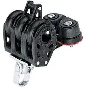 Harken Triple Blok Med Kamklemme Og Becket-talje 29 Mm