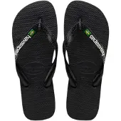Havaianas - Sandaler og klipklappere - Brasil Logo Black/Black til UnisexUld - Størrelse 41 - 42 - Sort