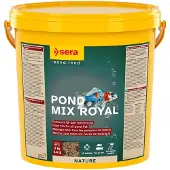 Sera Pond Mix Royal, Dam fisk, Tør fiskefoder, Mix, Vitamin A, Vitamin B1, vitamin B2, vitamin C, vitamin D3, vitamin E, Stor, Mellem, Lille, 32,5%