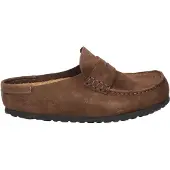Birkenstock Birkenstocktil kvinder. 1031701 Mocasiner Naples Wrapped i læder (Smal pasform) brun (38), Fast, Ruskind, Ingen, Casual