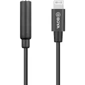 Boya By-k3 3.5mm Female Trrs Male Lightning Cable Adapter