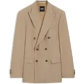 BOSS ONE slim-fit habitjakke i ny uld