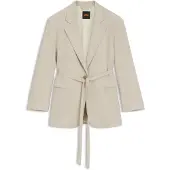 BOSS Blazer i oversized fit med bælte