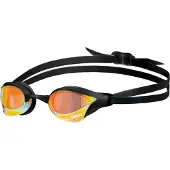 Arena Cobra Core Swipe Mirror, Unisex, One size, Guld, Termoplastisk gummi (TPR), Orange, Polykarbonat