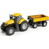 Tupiko Traktor med anhænger gul