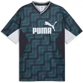 Puma Essentials Block Relaxed Football Jersey Men, Clothing, Emerald Ice, L