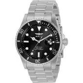 Invicta Herreur 33266 Sort/Stål Ø42 mm