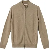 GOBI Cashmere Cardigan 'Women's Essential Cashmere Full-Zip Cardigan' mørkebeige