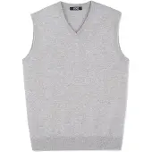 GOBI Cashmere Vest 'Men's Essential V-Neck Cashmere Vest' røggrå