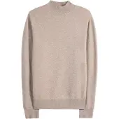 GOBI Cashmere Pullover 'Men's Timeless Mock Neck Cashmere Sweater' taupe