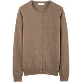 GOBI Cashmere Cardigan 'Essential' mørkebeige