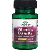 Swanson Health , Vitaminer D3 & K2, 60 Veggie Caps