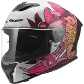LS2 Ff820 Rapid Iii Poppies Ii Fullface-hjelm