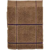 Södahl Økologisk håndklæde - 100% økologisk bomuld - Håndklæde 50x100 cm - Vista - Brun ternet