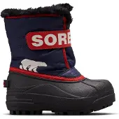 Sorel - Afterski - Childrens Snow Commander Boot Nocturnal Sail Red til UnisexUld - Størrelse 12,5 US - Flåde