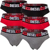 Diesel Slip grå-meleret / cranberry / sort / hvid