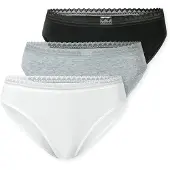 Schiesser Slip grå-meleret / sort / hvid