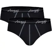 Sloggi Slip 'Blue Start' røgblå / sort / hvid