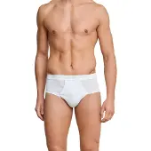 Schiesser Slip 'Essentials' sort / hvid
