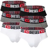Diesel Slip grå-meleret / rød / sort / hvid