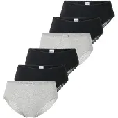 Schiesser Slip grå-meleret / sort