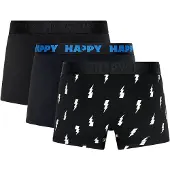 Happy socks Boksershorts navy / sort / hvid