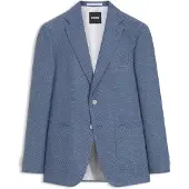 BOSS Slim fit blazer i ny uldblanding med mønster