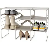 Joseph & Joseph Joseph Joseph Level Plus Large Adjustable Ecru Shoe Rack