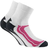 Rohner Socks Sportssokker pink / sort / hvid