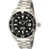 Invicta Herreur 12562 Pro Diver Sort/Stål Ø47 mm