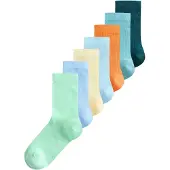 Next Sokker lyseblå / pastelgul / mørkegrøn / neonorange