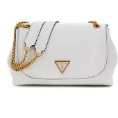 GUESS Skuldertaske 'Sac Bandoulière James Girlfriend Sat White' hvid