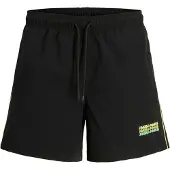 Jack & Jones Badeshorts 'JPSTMAUI SUNRISE' gul / sort