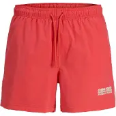 Jack & Jones Badeshorts 'JPSTMAUI SUNRISE' beige / koral